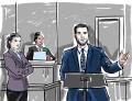 Court sketch of Robert Nanni in court