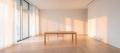 A calm, sunlit meeting room