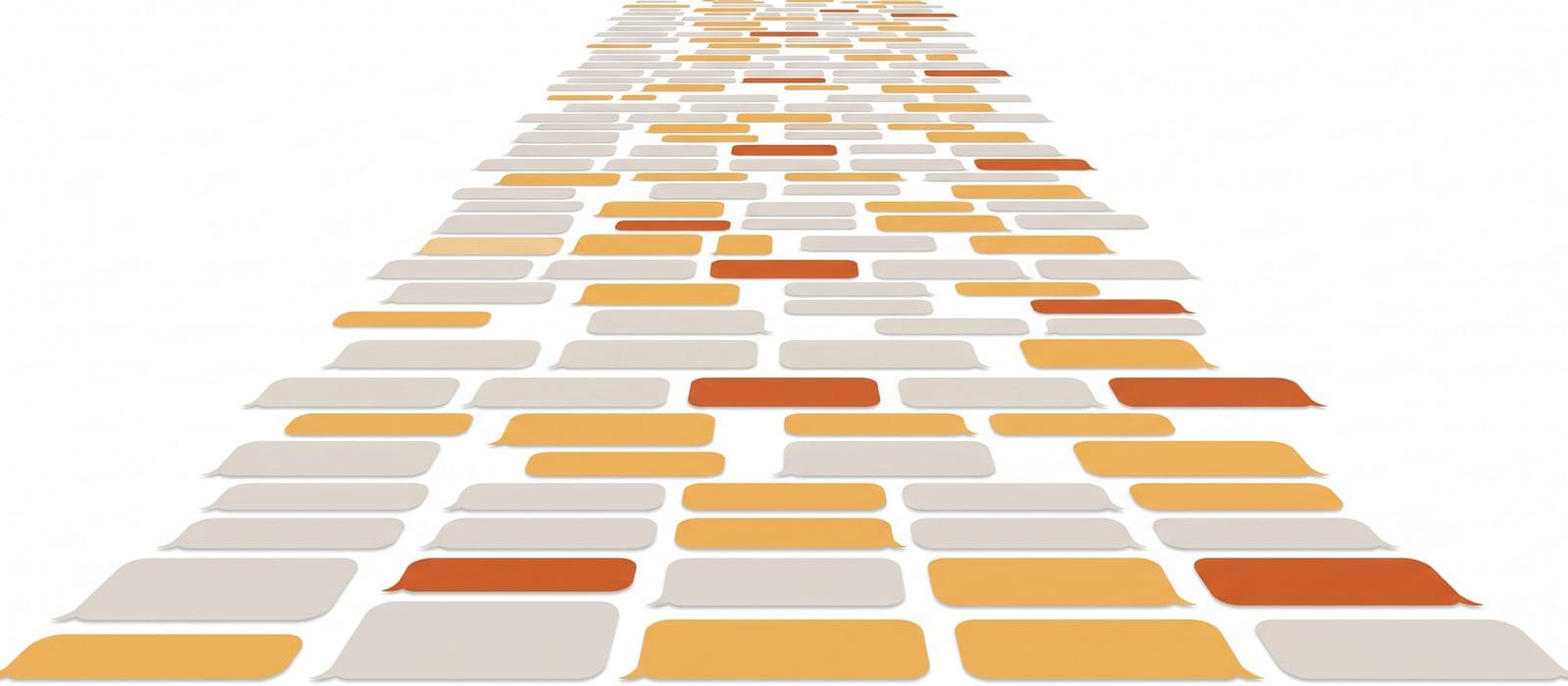 Abstract field of message bubbles, representing a record of communications