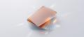 Stack of blank frosted glass report sheets with one orange sheet