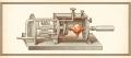 Engraving-style illustration of a breath-testing instrument cut away to show its chamber and tubes