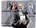 Jason Dos Santos court sketch Jason Dos Santos, Criminal Lawyer Toronto